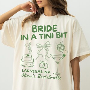 A Bride In A Tini Bit Shirt Custom Dirty Martini Bachelorette Party Shirt Dirty Martini Bride Shirt Bachelorette Shirts Bridal Party Shirts