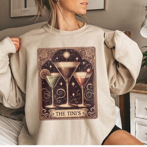 Sudadera Martini Sudadera Dirty Martini Suéter Espresso Martini Cuello Redondo Cóctel Tini Time Tarot Signature Cóctel Extra Dirty