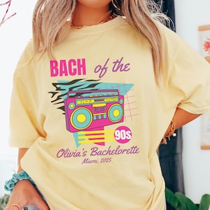 90s Bachelorette Shirts Retro Bachelorette Party Shirts 90s Bride Shirt Nashville Bach of the 90s 90s Themed Wedding Comfort Colors TShirts