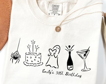 Halloween Birthday Shirt Death To My Twenties 30th Birthday Shirt Funny Birthday Shirt Talk Thirty To Me 30th Birthday Gift Party