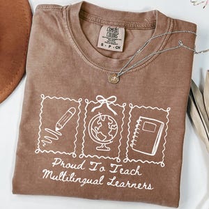 ESL Teacher Shirt ESL Teacher Gift Multilingual Teacher Shirt Teacher Appreciation Second Language Teacher Shirt English Teacher Shirt