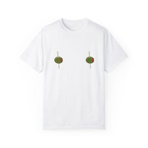 Pimento Olive Nips Shirt Dirty Martini Shirt Filthy Martini Dirty Martini Gift Y2k TShirt Extra Olives Another Martini Olives Tee White