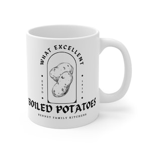 Boiled Potatoes Pride And Prejudice Mug Jane Austen Mug Jane Austen Gifts Bookish Mug Light Academia Mug Book Lover Gift What Excellent Mug