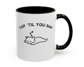 Yapper Mug Yap Mug Yap Nap Mug Certified Yapper Professional Yapper Y2k Mug Clean Girl Preppy Gen Z Gift Viral Meme Mug Funny Meme Mug
