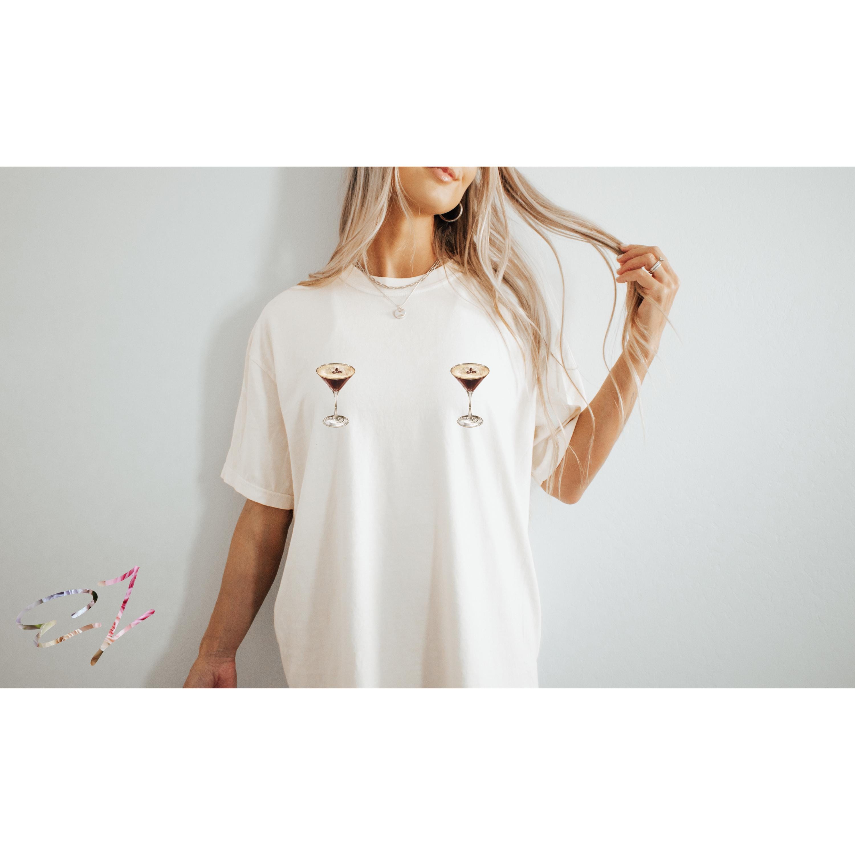 Espresso Martini Nips Shirt Tini Time Signature Cocktail Tshirt