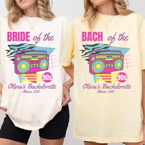 90s Bachelorette Shirts Retro Bachelorette Party Shirts 90s Bride Shirt Nashville Bach of the 90s 90s Themed Wedding Comfort Colors TShirts