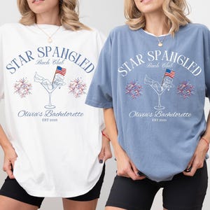 Fourth Of July Bachelorette Shirts Red White And I Do USA Bach Party Shirt Custom 4th Of July American Bride Patriotic Bride To Be Shirt