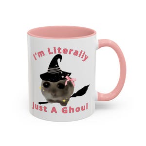 Sad Hamster Mug I&#39;m Just A Girl Halloween Mug I&#39;m Literally Just A Ghoul TikTok Meme Cute Coffee Y2k Mug Viral Meme Mug Funny Viral Meme