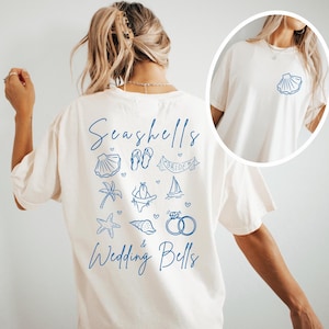 Seashells And Wedding Bells Bachelorette Shirt Last Splash Beach Bachelorette Shirt Coastal Last Toast Coastal Themed Bachlorette Party Tee