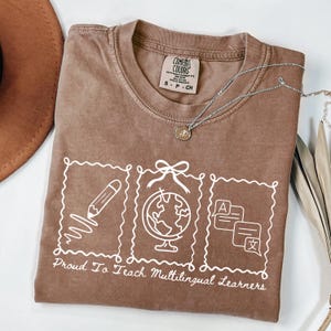 ESL Teacher Shirt ESL Teacher Gift Multilingual Teacher Shirt Teacher Appreciation Second Language Teacher Shirt English Teacher Shirt