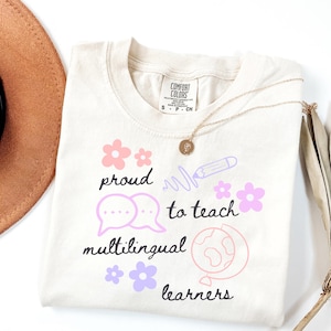 ESL Teacher Shirt ESL Teacher Gift Multilingual Teacher Shirt Teacher Appreciation Second Language Teacher Shirt English Teacher Shirt