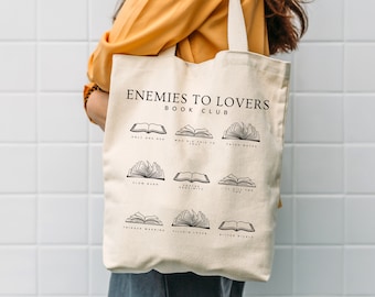 Enemies To Lovers Tote Bag Book Trope Bag Booklover Bag Romantasy Reader Romantasy Tote Morally Grey Bag Smut Tote Dark Romance Reader Bag