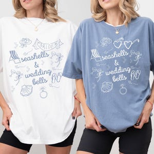 Seashells And Wedding Bells Bachelorette Shirt Last Splash Beach Bachelorette Shirt Coastal Last Toast Coastal Themed Bachlorette Party Tee