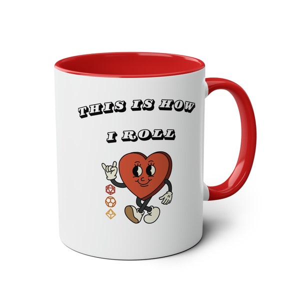 Dnd Mug This Is How I Roll Retro Style Nerdy Gift, Dnd Gift Idea For Dungeon Game Masters DMs Dungeon Dragons Mug Astarion Fans Dnd Gift