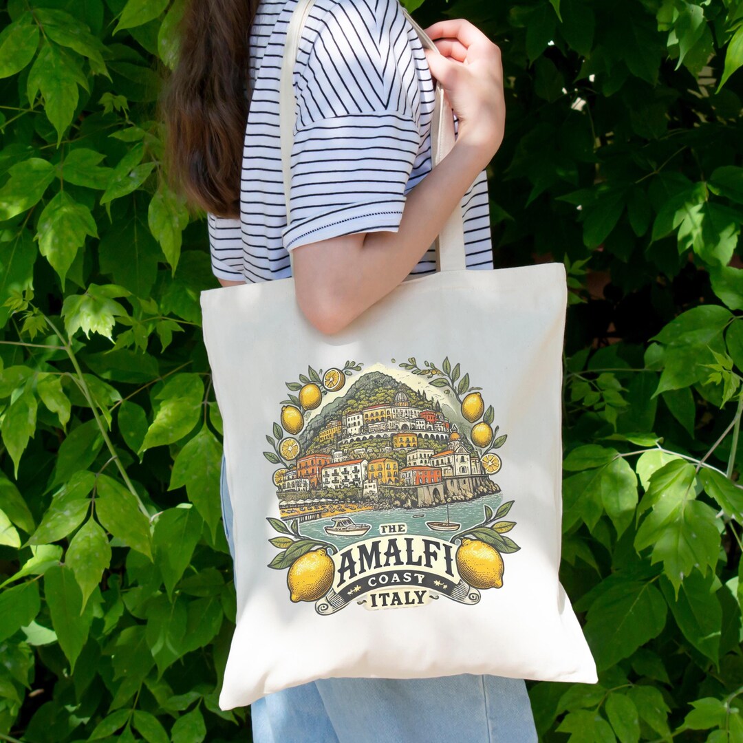 Amalfi Coast Tote Bag Amalfi Tote Amalfi Bag Amalfi Favor
