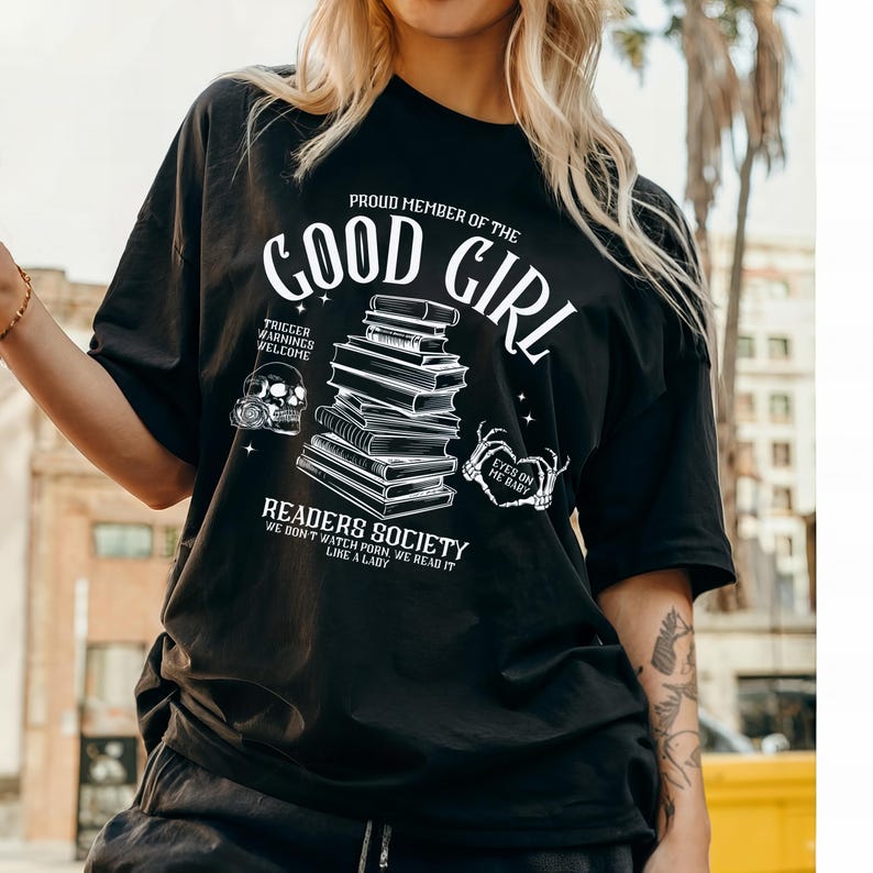 Smut Shirt Good Girl Book Club Enemies To Lovers Dark Romance STFUATTDLAGG Thick And Spicy Spicy Book Shirt Smut Lover Buy Me Books T Shirt Black