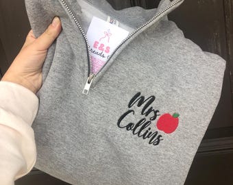 Teacher Quarter Zip Pullover