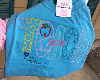 TEACH embroidered shirt