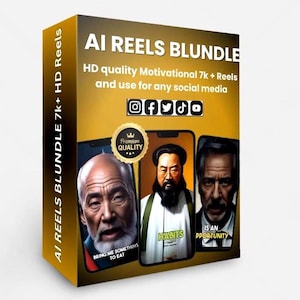 AI Motivation Reels Video Bundle | Instagram Reels bundle | AI video bundle | Social Media Growing Tool