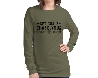 Set Goals - Unisex Long Sleeve Tee