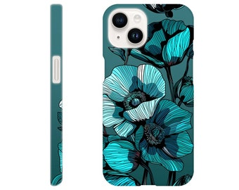 Artsy floral phone case, elegant beautiful wildflower phone case, iphone cases, samsung phone case
