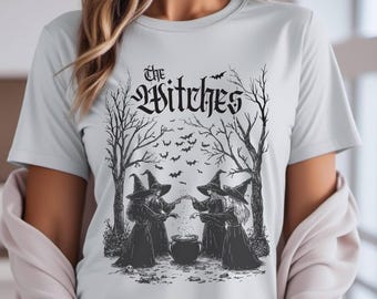 Forestcore witch tshirt, mystical dark cottagecore shirt