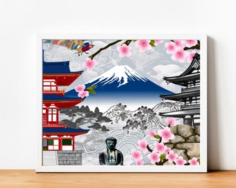 Timeless Elegance of Japan: Digital Art Print| Wall Art | AI Generated| AI art | Digital Download | Home Decor | Printable art
