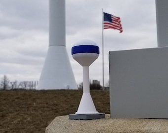 Water Tower Container - Sphere / Single Pedestal (EST)
