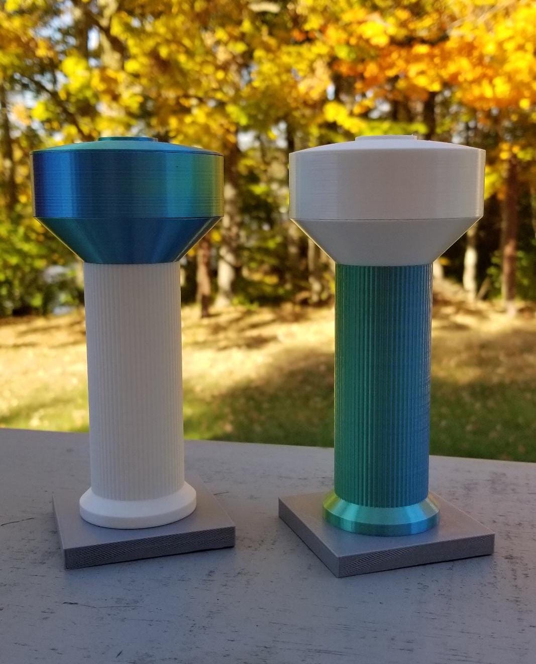 Column Container Water Tower Container - Column / Cylinder / Fluted - Etsy