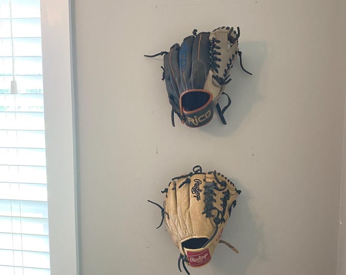 Baseball or Softball Glove, Helmet, Medal holder wall decor display