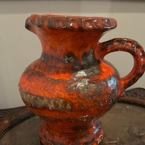 Fat Lava Pitcher Very Large West German Carstens Tönnieshof Pottery