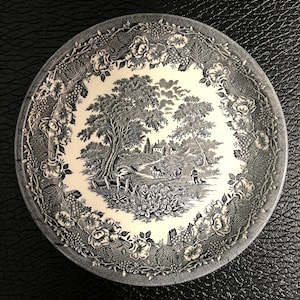 Black Toile Plates Etsy Canada