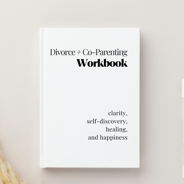 Divorce and Co-parenting Workbook, Journal, Prompted Journal, Divorce Gift, Journal For Healing, Thoughtful Divorce Gift for Women & Mothers