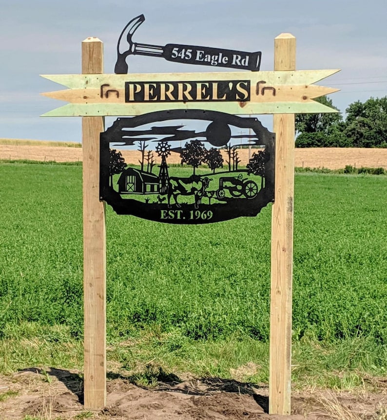 Custom Metal Driveway Signs - Etsy