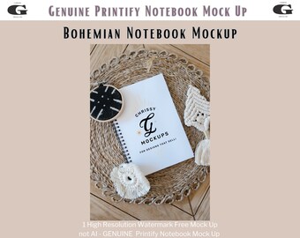 Printify Spiral Notebook Mockup Blank Spiral Notebook Mockup Planner Mockup Journal Mockup Bundle Boho Mockup Book Mock Ups Spiral Journal