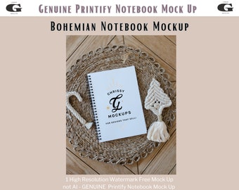 Printify Spiral Notebook Mockup Blank Spiral Notebook Mockup Planner Mockup Journal Mockup Bundle Boho Mockup Book Mock Ups Spiral Journal