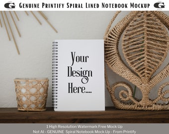 Printify Spiral Notebook Mockup Blank Spiral Notebook Mockup Planner Mockup Journal Mockup Bundle Boho Mockup Book Mock Ups Spiral Journal