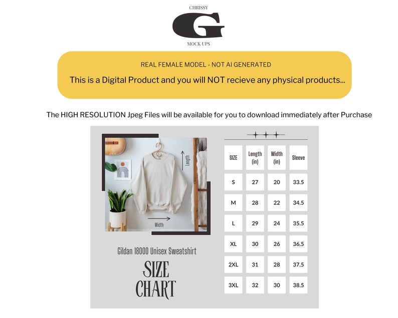 Gildan 18000 Mockup Gildan Ash Sweatshirt Mockup Sweatshirt Model ...