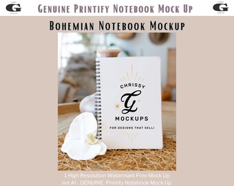 Printify Spiral Notebook Mockup Blank Spiral Notebook Mockup Planner Mockup Journal Mockup Bundle Boho Mockup Book Mock Ups Spiral Journal