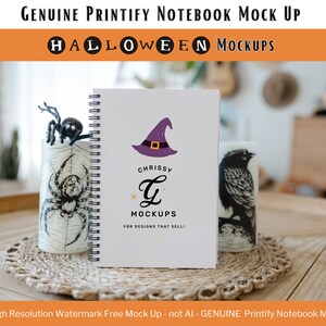 Printify spiraalvormig notitieboekmodel Leeg spiraalvormig notitieboekmodel plannermodel dagboekmodelbundel Bohomodel boekmodel mock-ups spiraaldagboek
