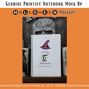 Printify spiraalvormig notitieboekmodel Leeg spiraalvormig notitieboekmodel plannermodel dagboekmodelbundel Bohomodel boekmodel mock-ups spiraaldagboek