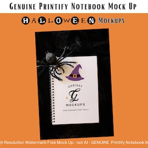 Printify spiraalvormig notitieboekmodel Leeg spiraalvormig notitieboekmodel plannermodel dagboekmodelbundel Bohomodel boekmodel mock-ups spiraaldagboek
