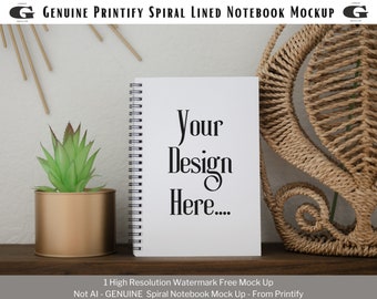 Printify Spiral Notebook Mockup Blank Spiral Notebook Mockup Planner Mockup Journal Mockup Bundle Boho Mockup Book Mock Ups Spiral Journal