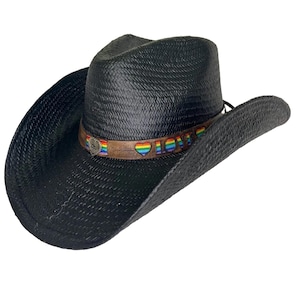 Heart Straw Cowboy Hat - Etsy display picture 1
