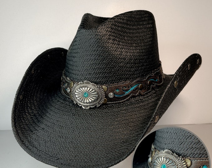 Austin Handmade Hats “Jane” Cowboy/Cowgirl Straw Hat