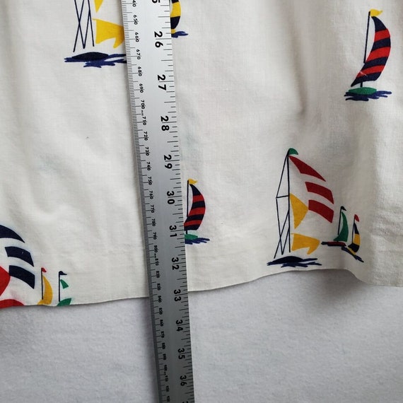 Vintage SKYR Maxi Skirt Womens 12 Ivory Sailboat … - image 9