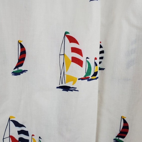 Vintage SKYR Maxi Skirt Womens 12 Ivory Sailboat … - image 3