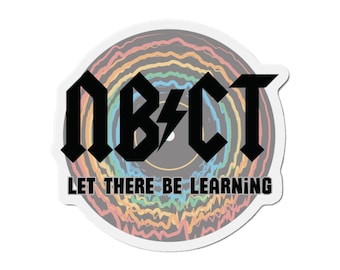 Rock and Roll Teacher Gift Die-Cut Magnet, National Board Certification Magnets, Music Lover Gift, Classroom Decor, School Supplies