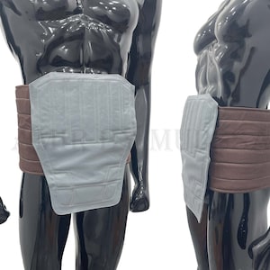 Handgemaakte Bounty Hunter-cumberband: katoenen keperstof cosplay tailleharnas