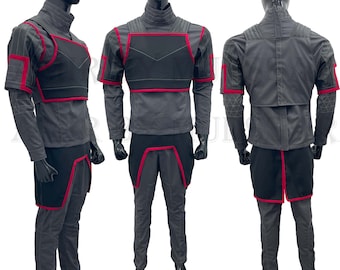 Custom Super Commando Cosplay Flight Suit: 4-Piece Flak Vest Outfit